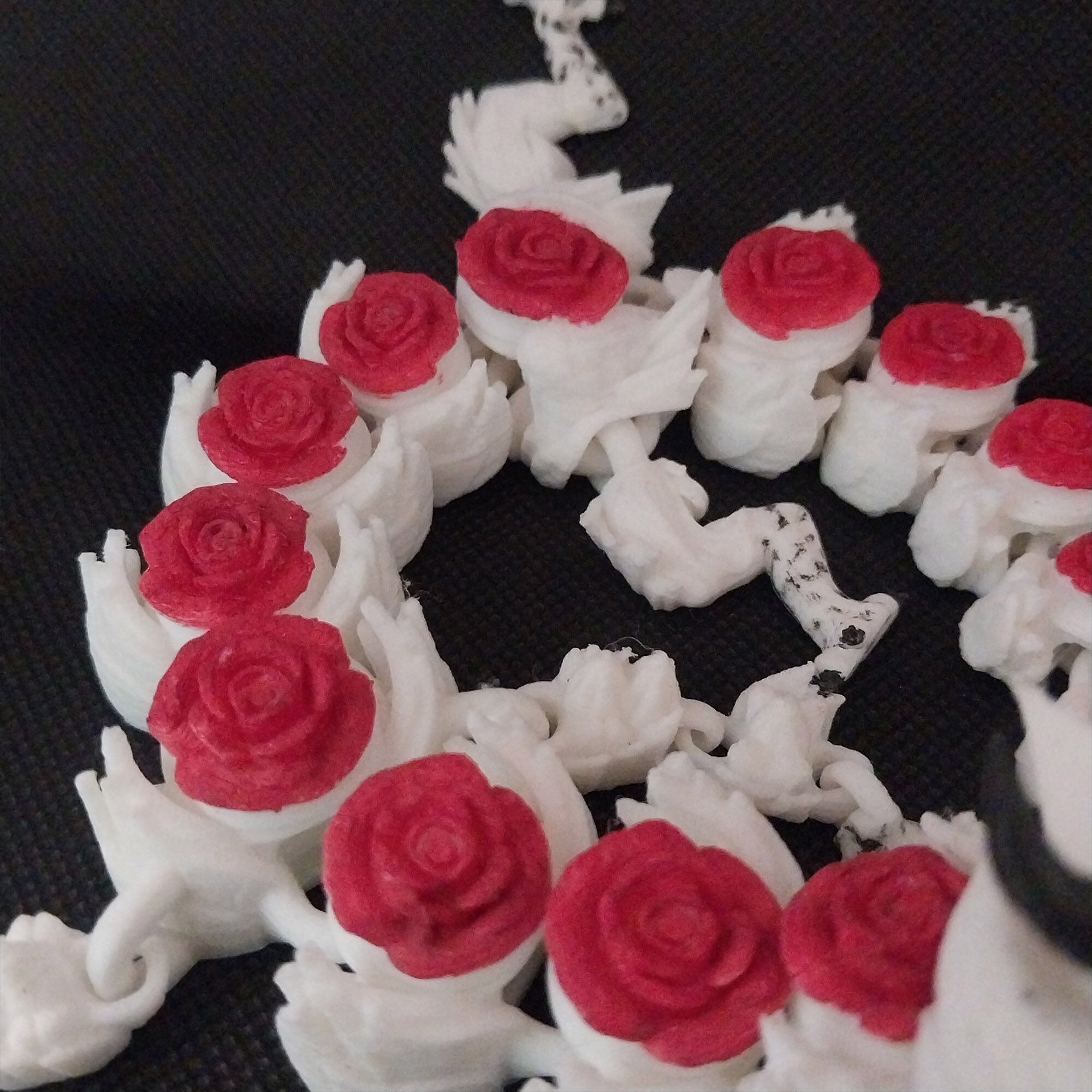 Rose Guardian Flexi Dragon  Articulated 3D print model_1