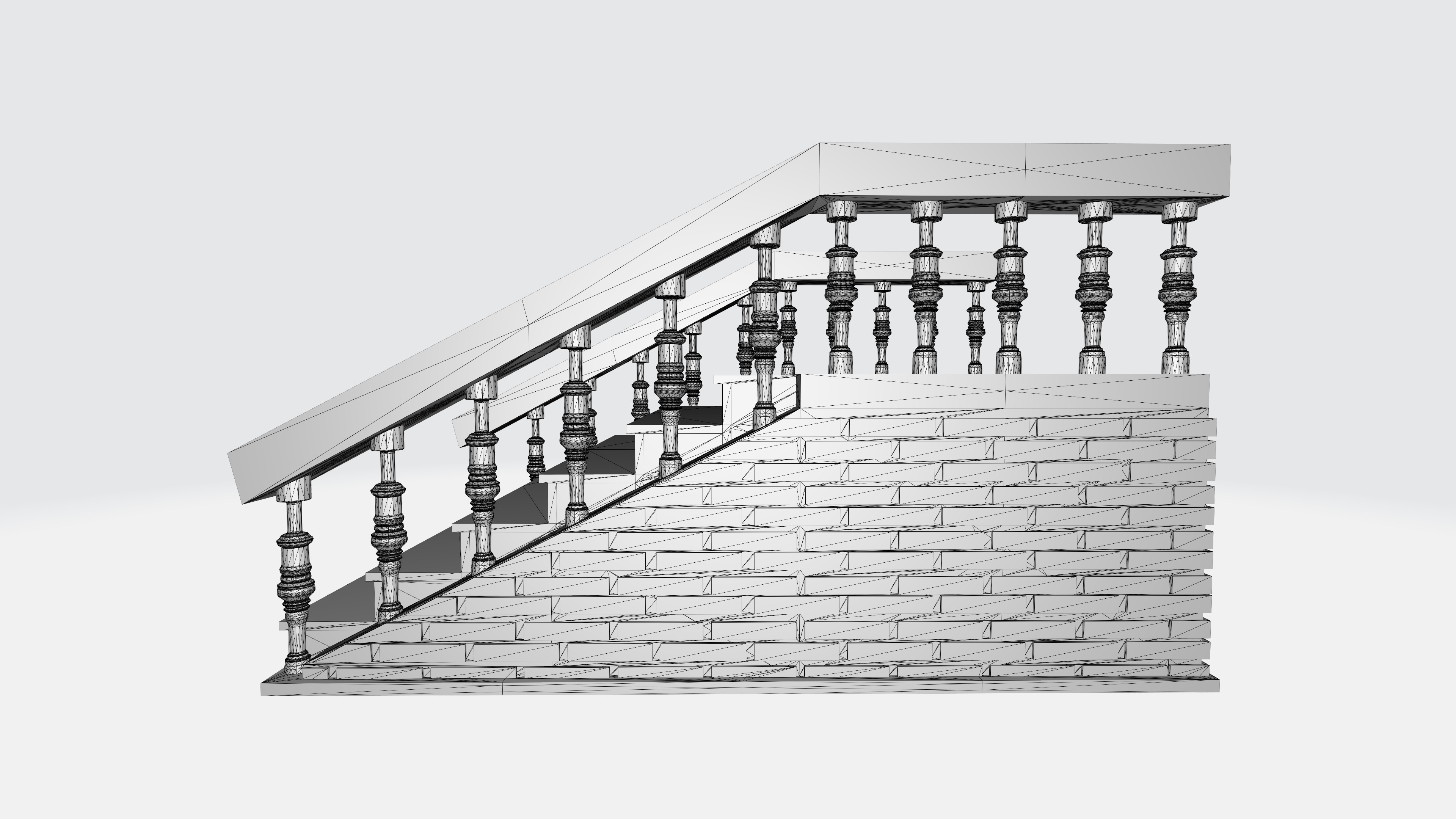 Modern Staircase Design 3D print model_4