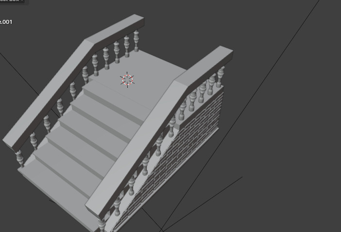 Modern Staircase Design 3D print model_13