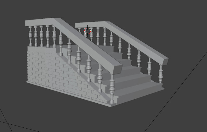 Modern Staircase Design 3D print model_11