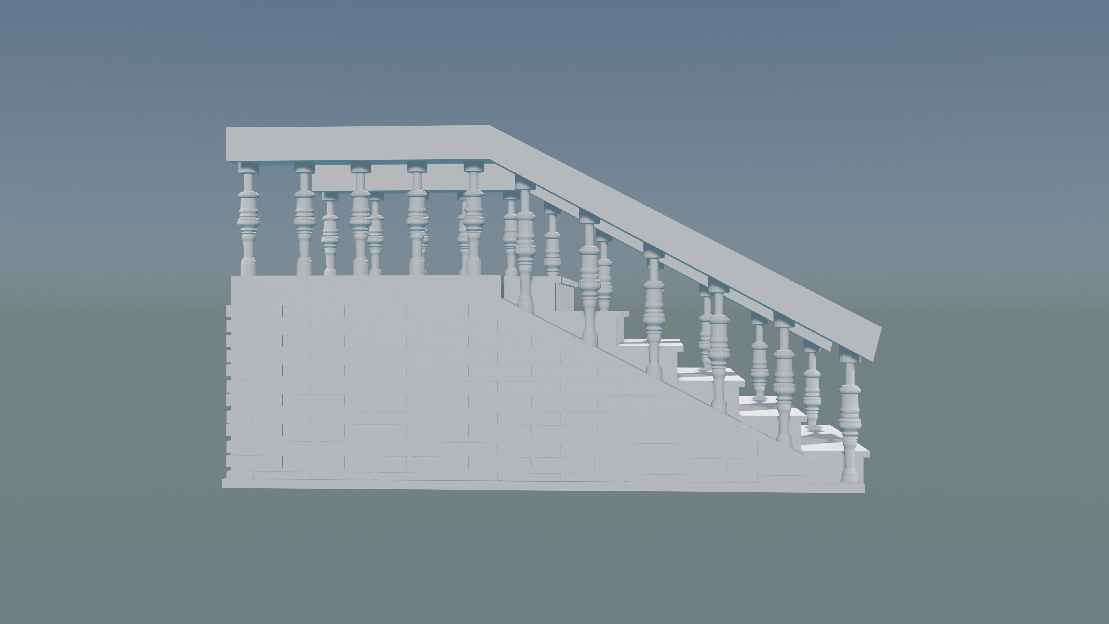 Modern Staircase Design 3D print model_3