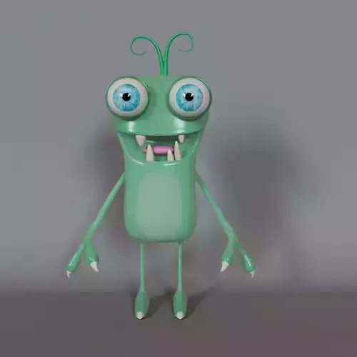 Wolly The Cute Monster