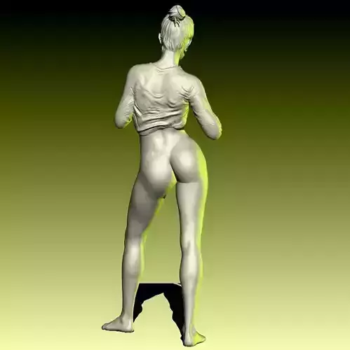 Wont Bite Female figurine ready for 3D printing