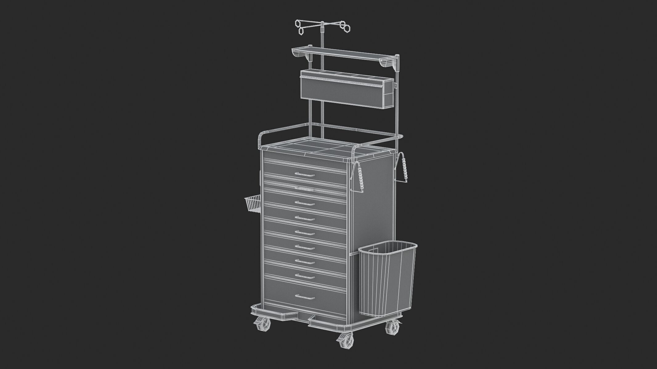 9 Models Medical Storage and Organization Equipment 3D model_18