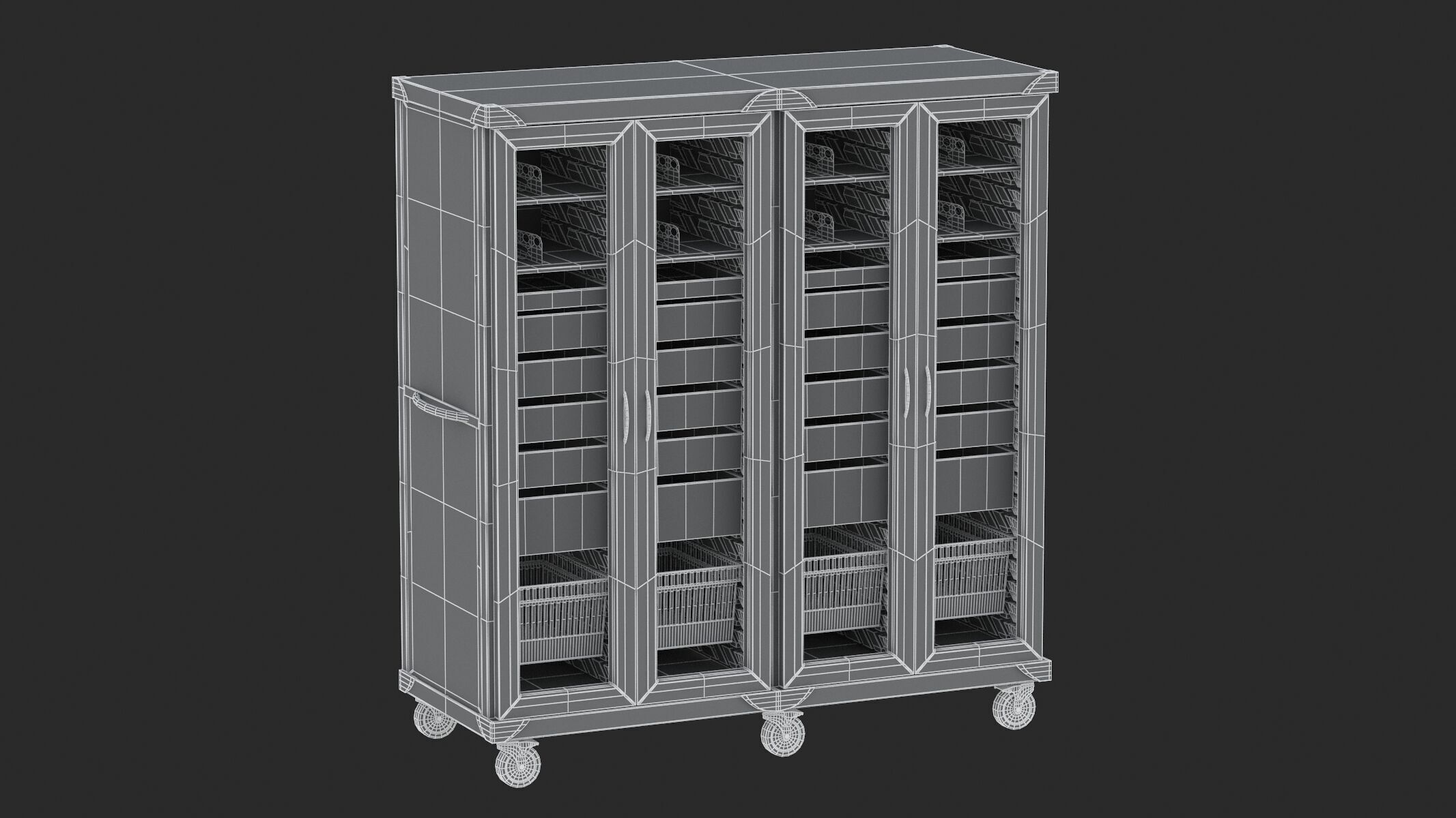 9 Models Medical Storage and Organization Equipment 3D model_16