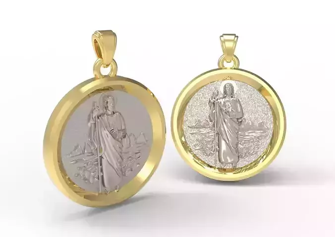 Jesus god gols pendant jewelry Design 3D print model