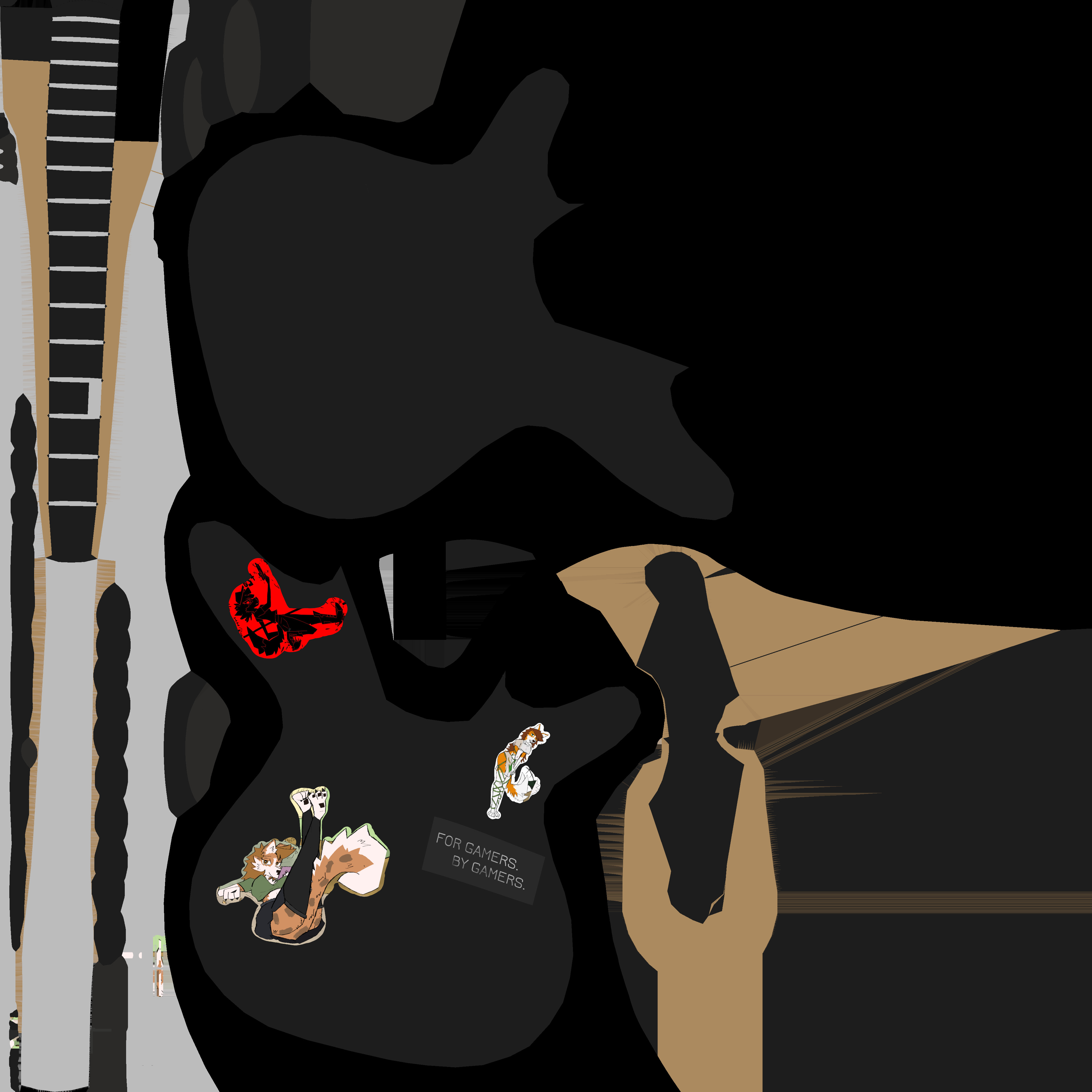 RFC2 Sticker Bass Low-poly 3D model_2