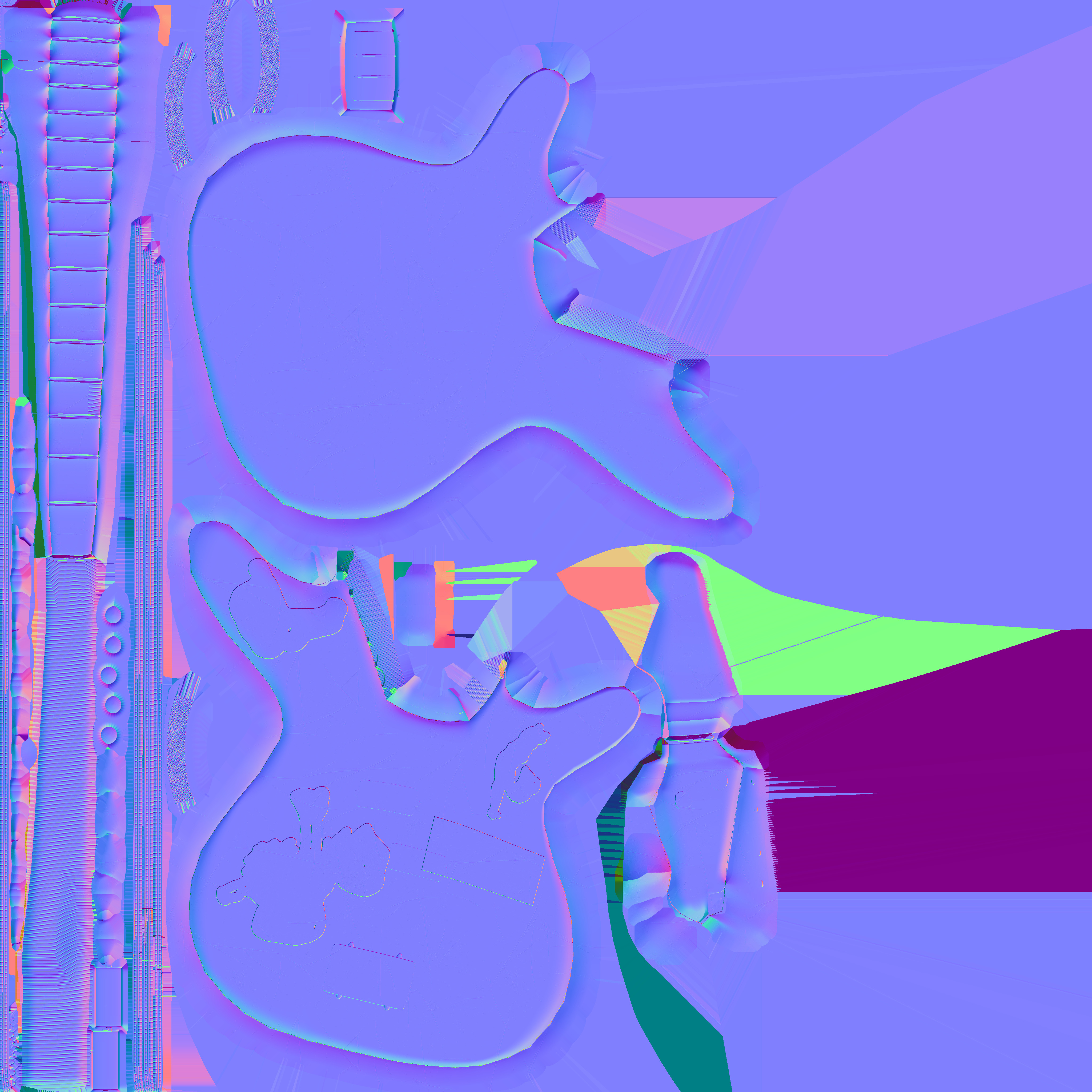 RFC2 Sticker Bass Low-poly 3D model_5