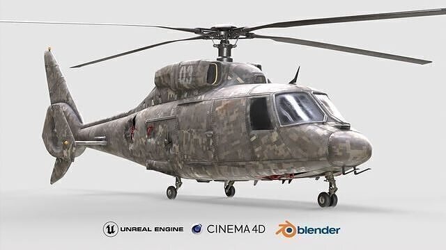 Uh60 Blackhawk Free low-poly 3D model