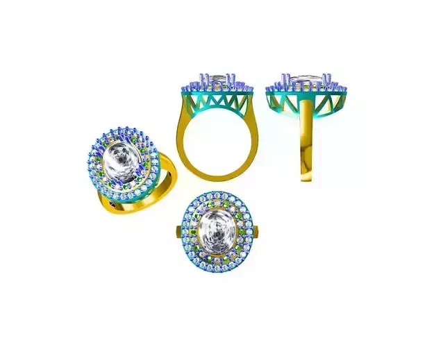 WOMWN RING 3D print model