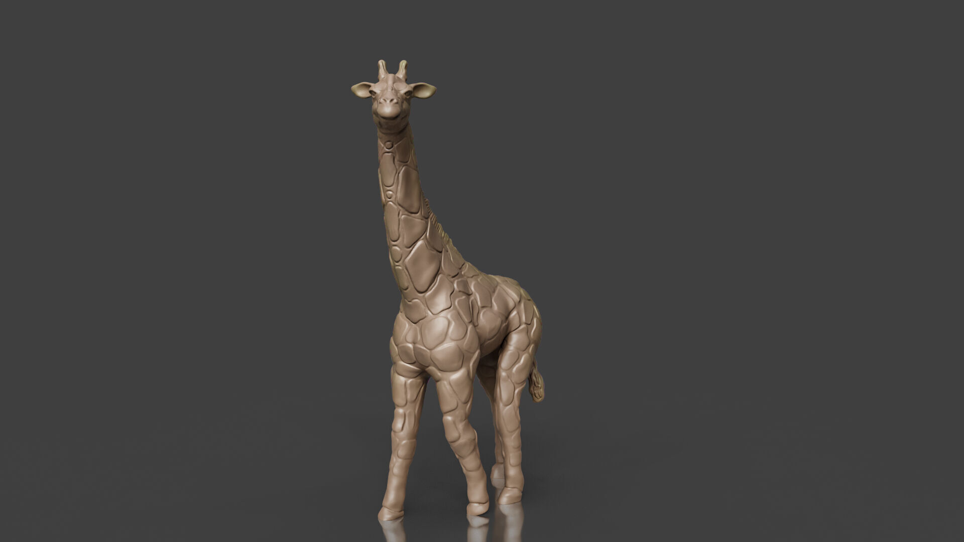 Walking Giraffe Statue 3D print model_1