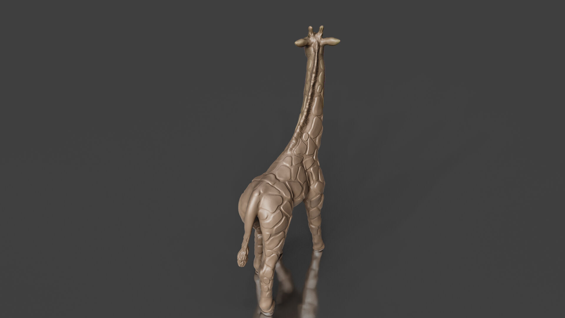 Walking Giraffe Statue 3D print model_4