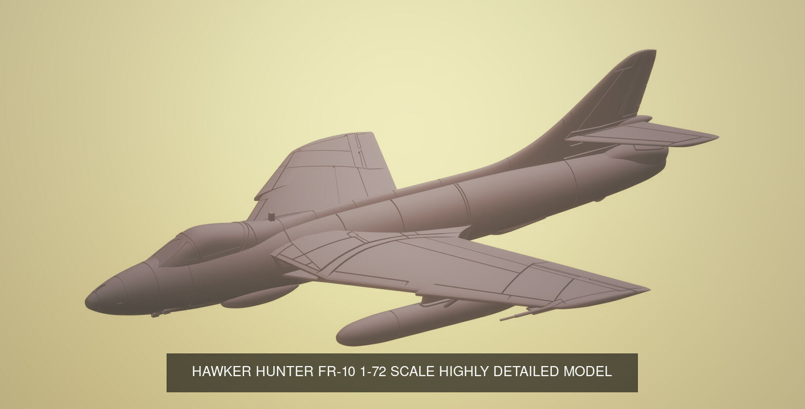 1-72 SCALE HAWKER HUNTER SINGLE SEAT VARIANTS SLA MODEL PACK 3D Model Collection_7