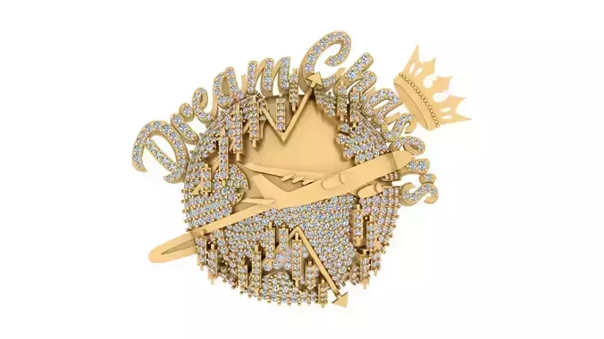 Dream Chasers Crown Globe Pendant