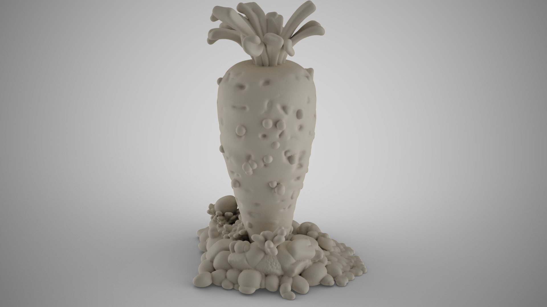 Carrot House for Aquarium 3D print model_4