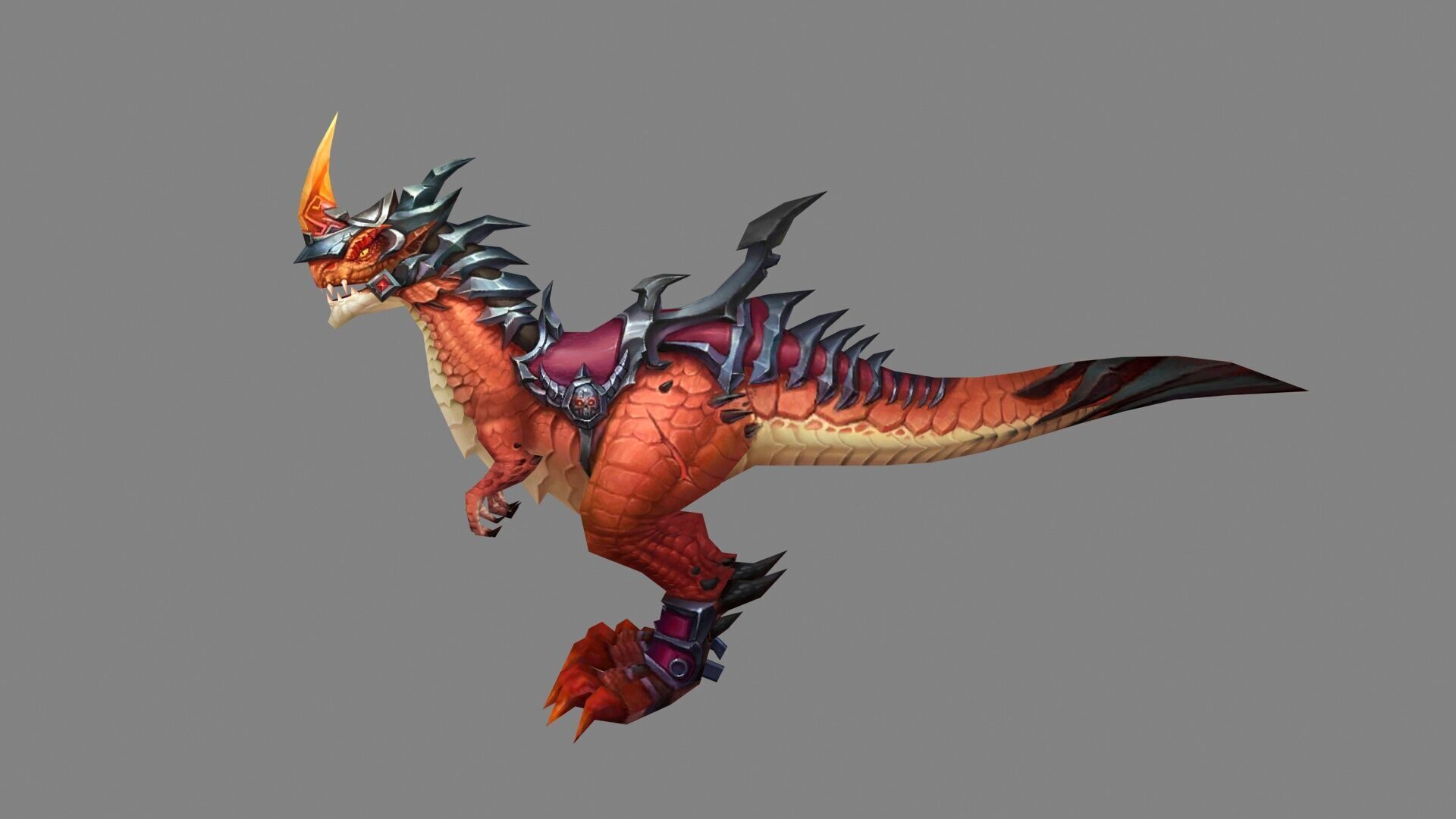 Velociraptor mount Low-poly 3D model_1