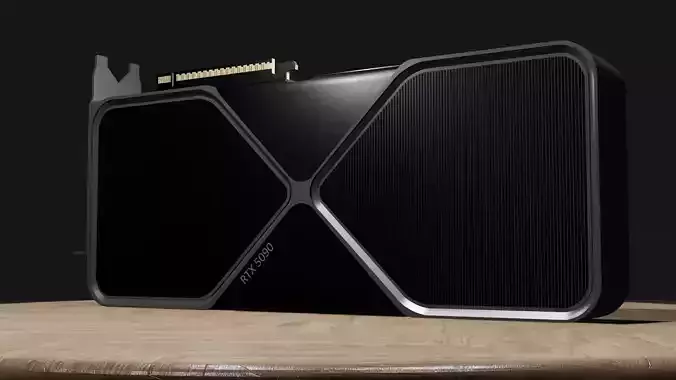 RTX 5090 Graphics Card Futuristic High-Poly 3D Model by TanKomet 3D model