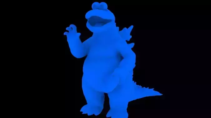 Cookie Monster GODZILLA 3D Printable Model