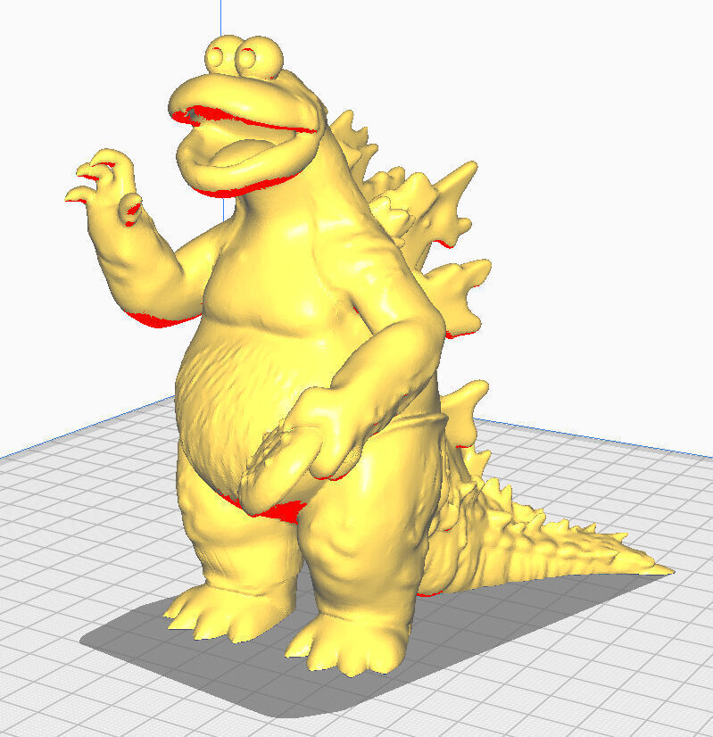 Cookie Monster GODZILLA 3D Printable Model 3D print model_2
