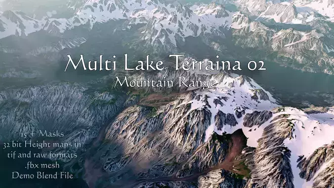 Multi Lake Terrain 02 - Nordic Range