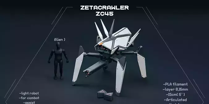 Zettacrawler robot scifi