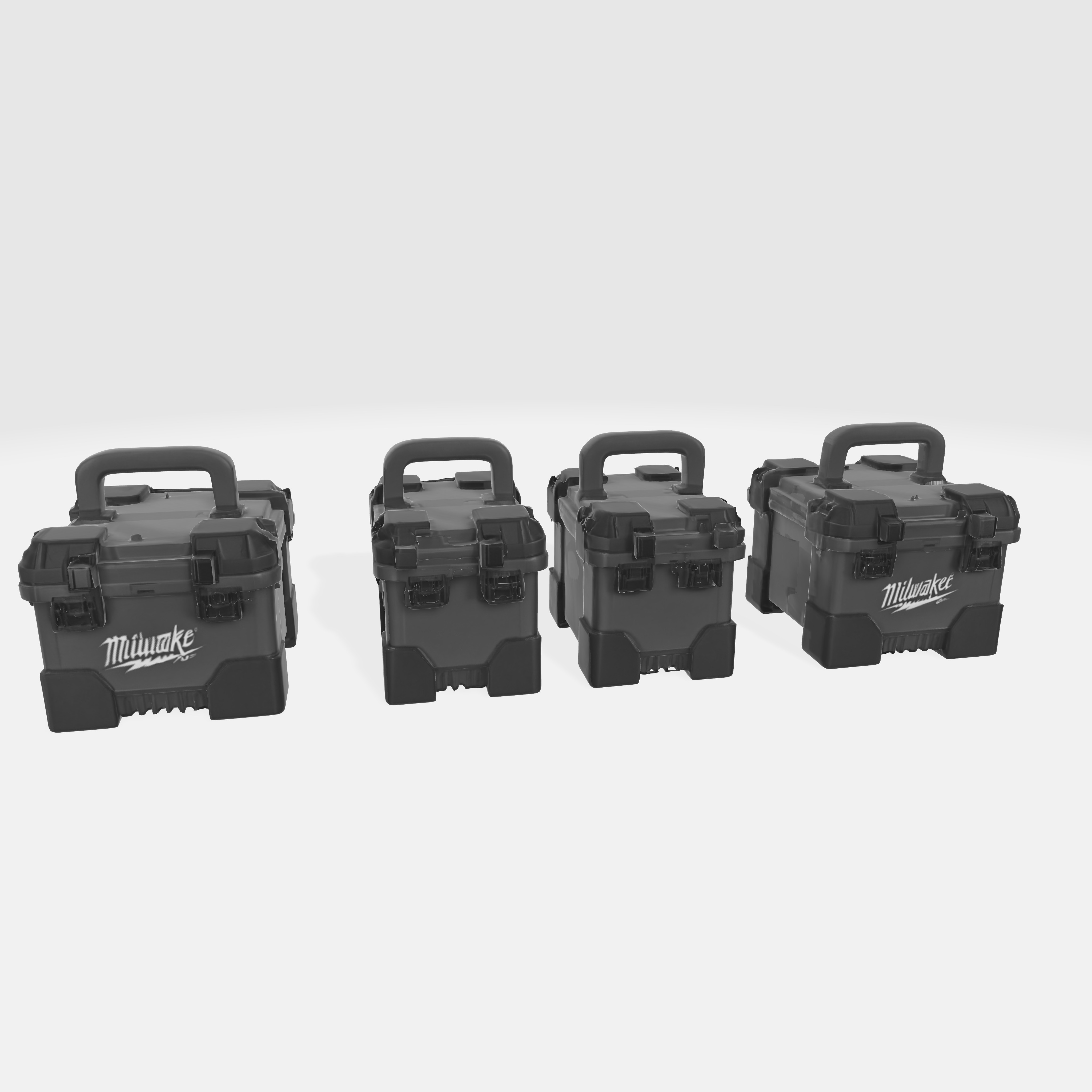milwaukee packout boxes model 3D model_2