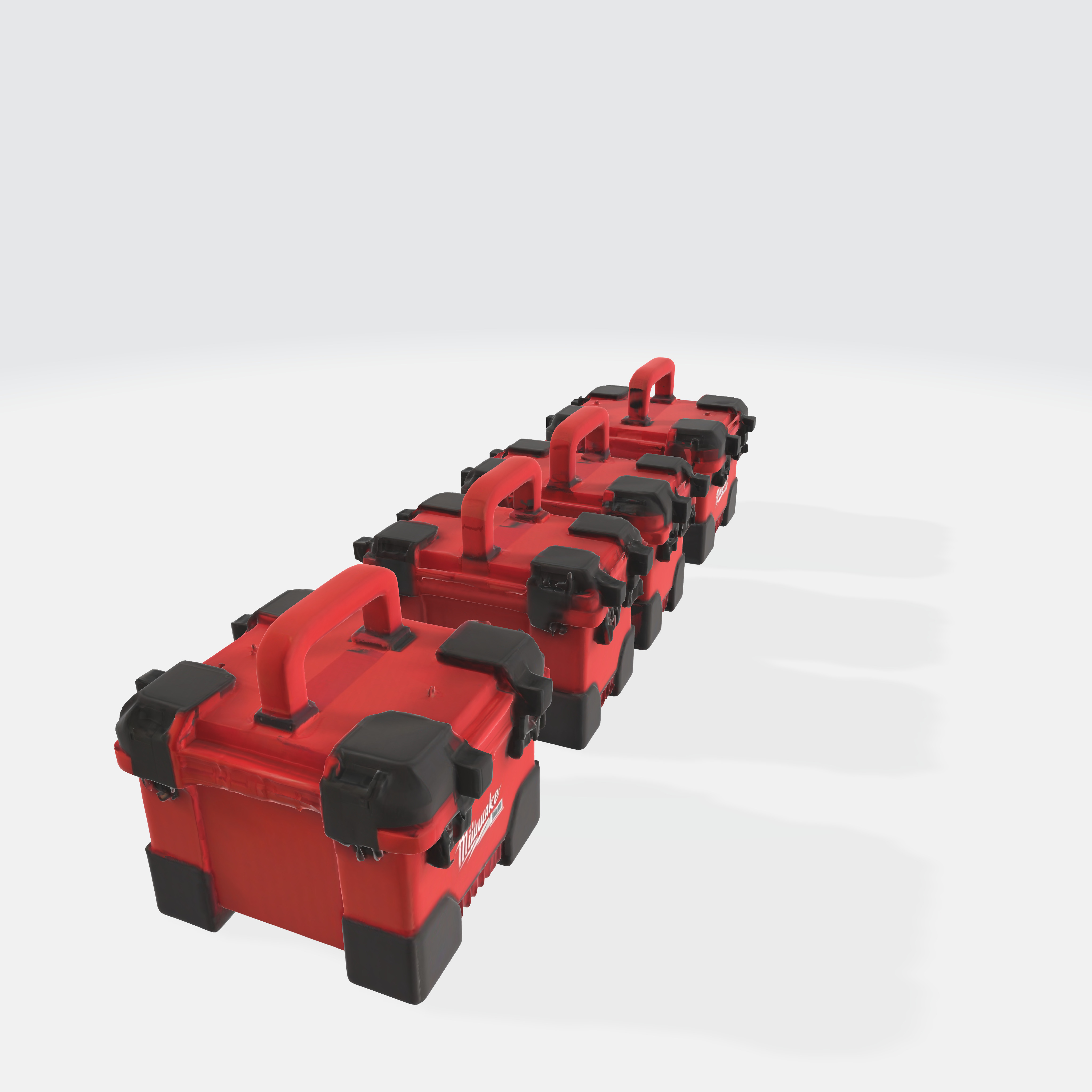 milwaukee packout boxes model 3D model_1