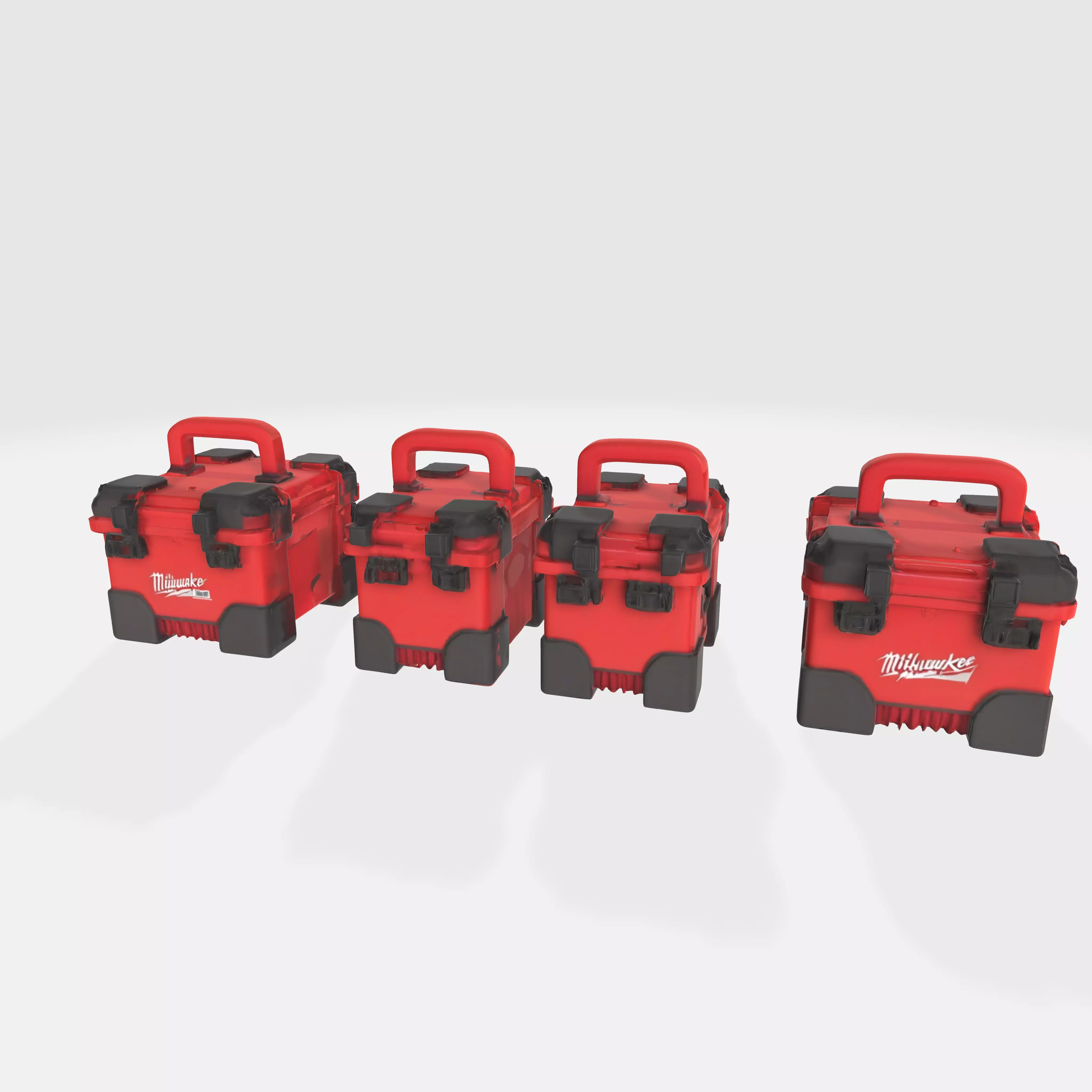 milwaukee packout boxes model 3D model_0