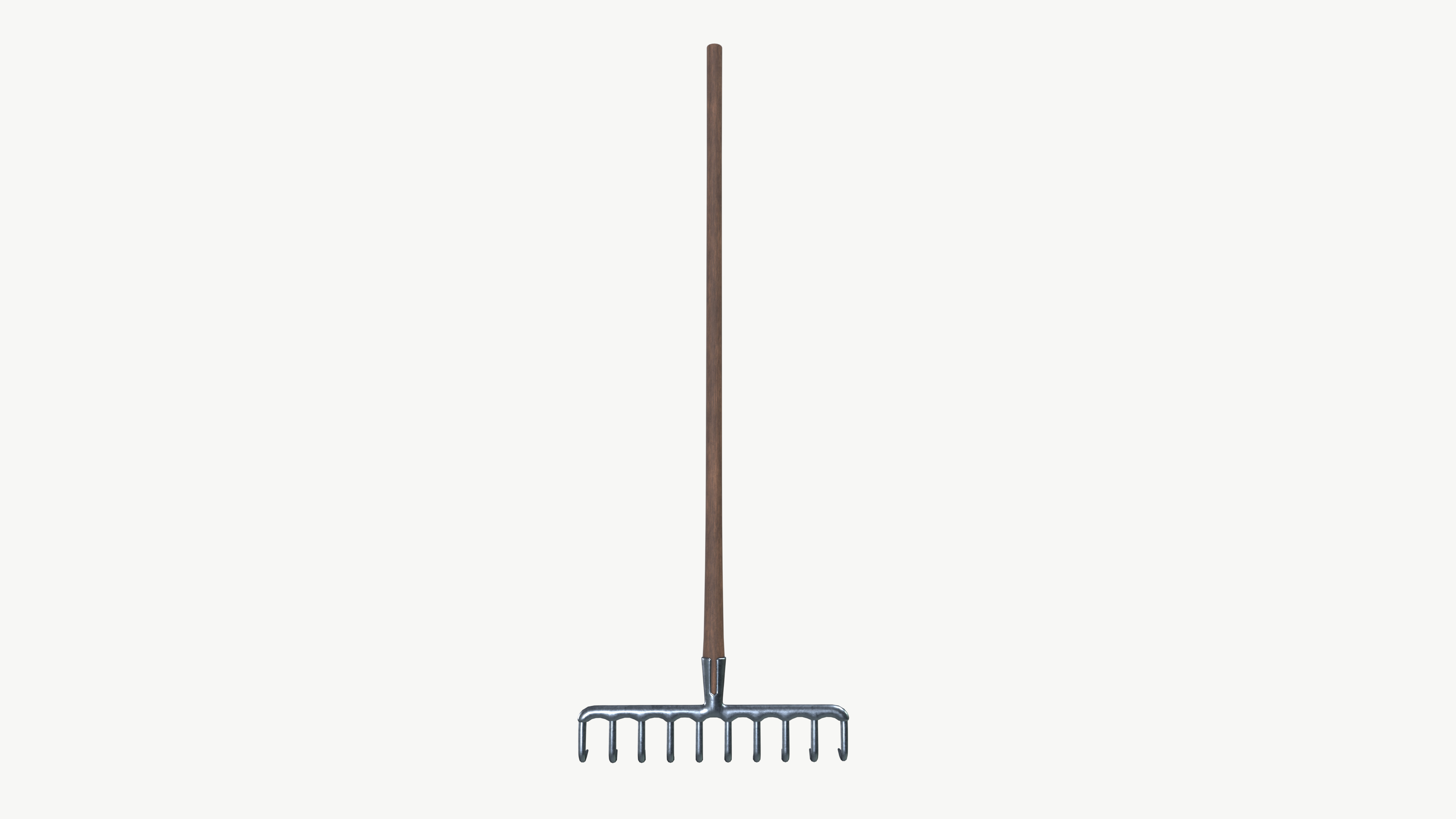 Hand Rake 3D model_4