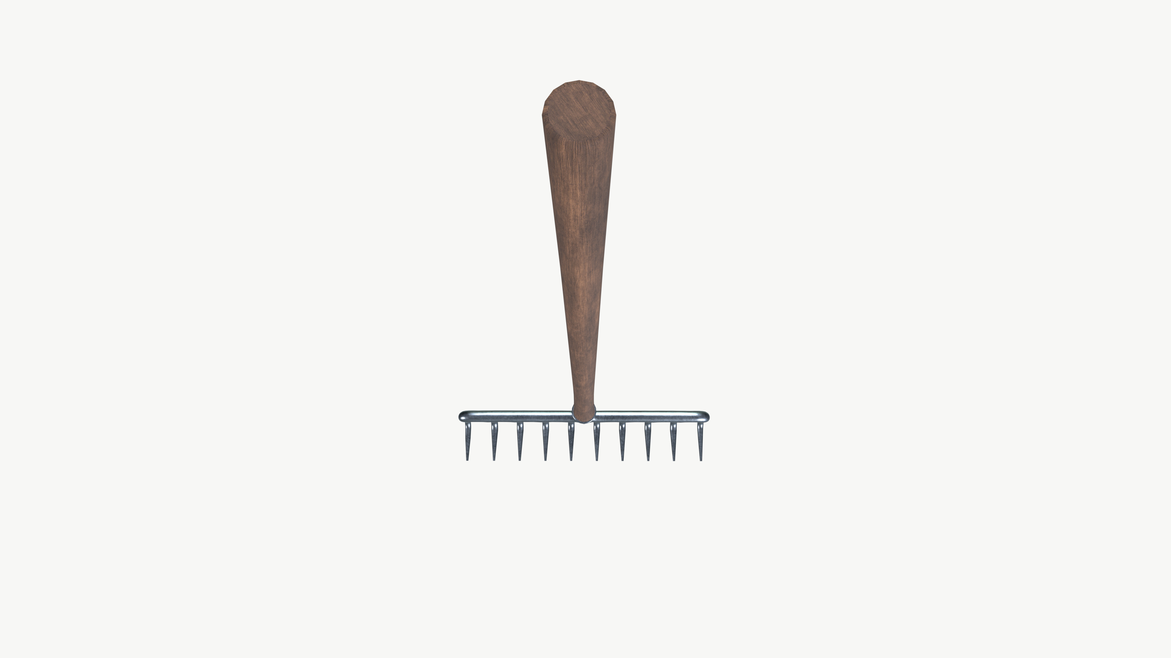 Hand Rake 3D model_6