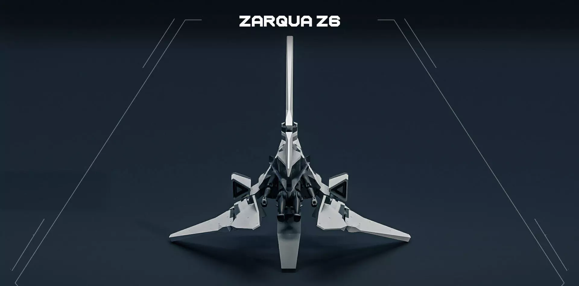 ZARQUA aircraft  3D print model_3