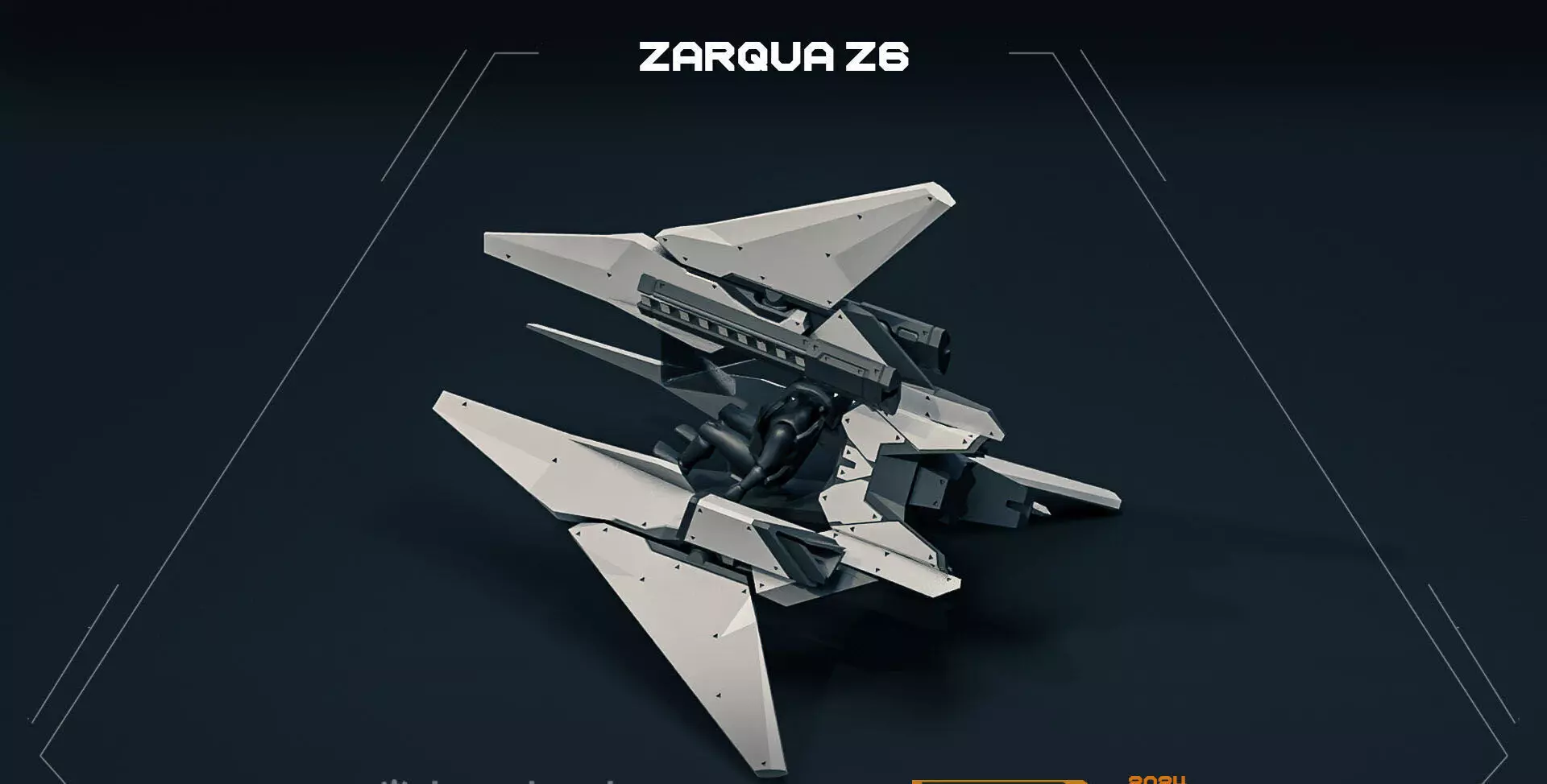 ZARQUA aircraft  3D print model_2