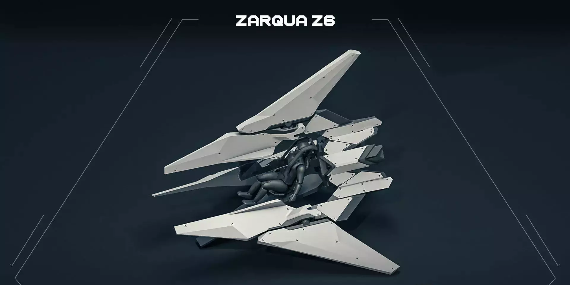 ZARQUA aircraft  3D print model_0