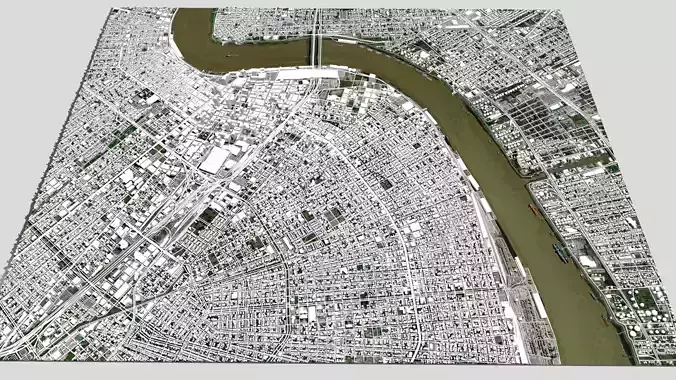 Cityscape New Orleans Louisiana United States