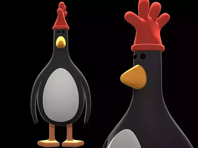 Feathers McGraw penguin from Wallace and Gromit printable 3D print model