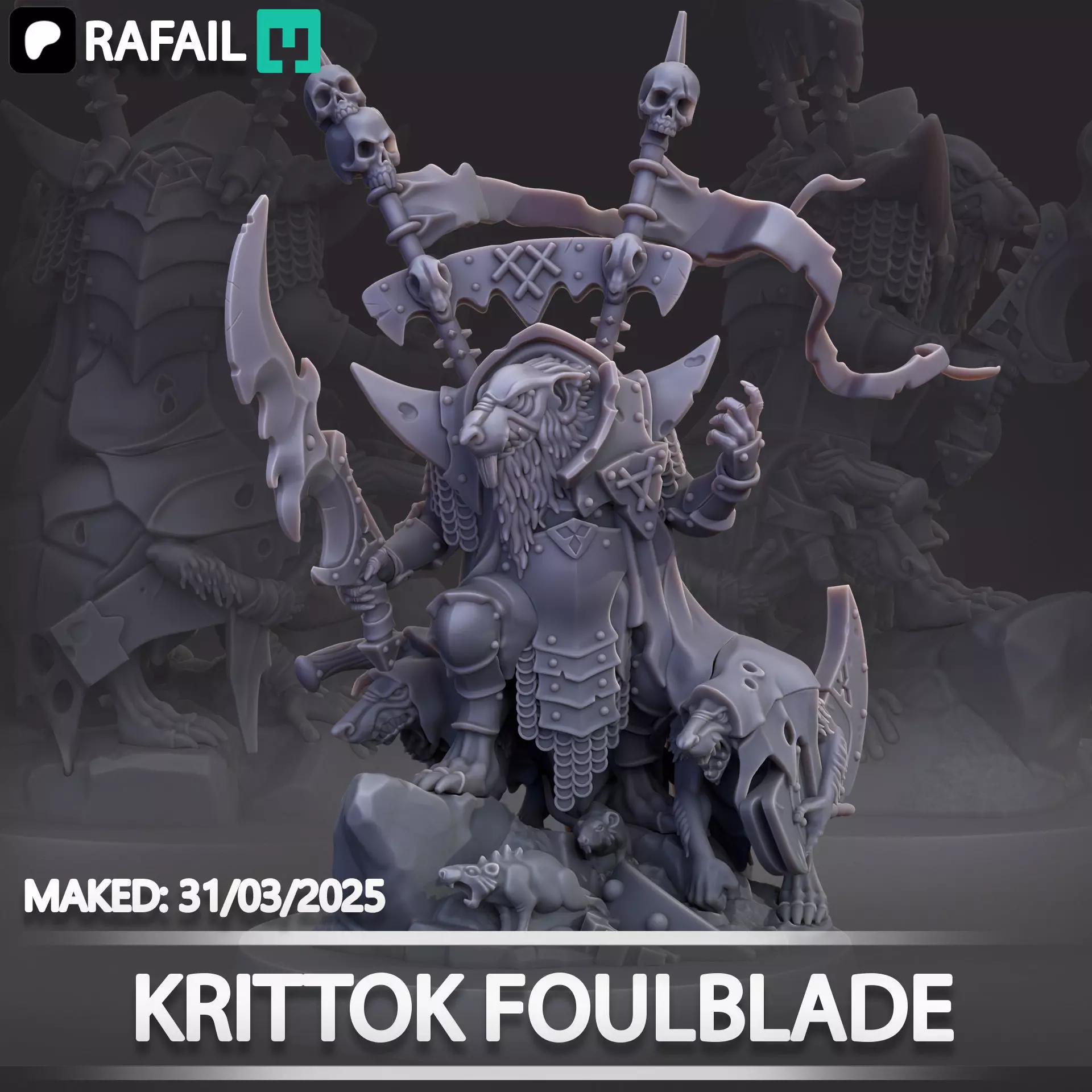 Krittok Foulblade 3D print model_0