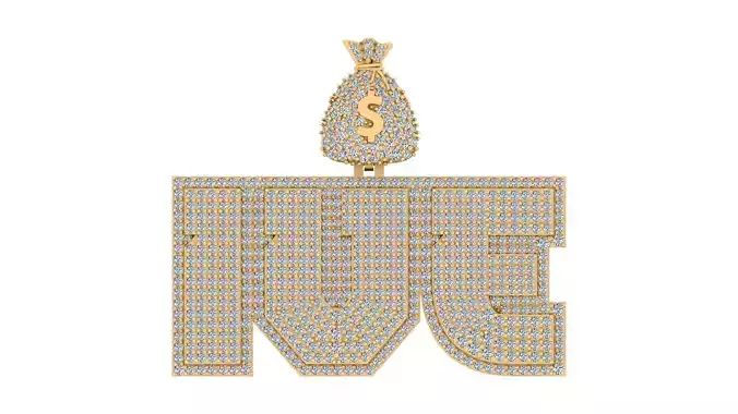 Money Bag Custom Pendant 3D print model