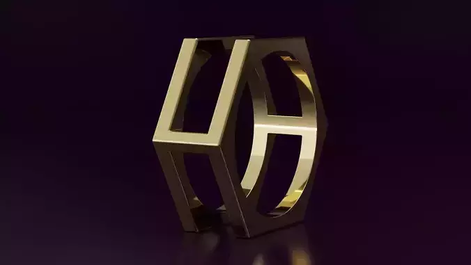 hexagon ring N04 54EU SIZE