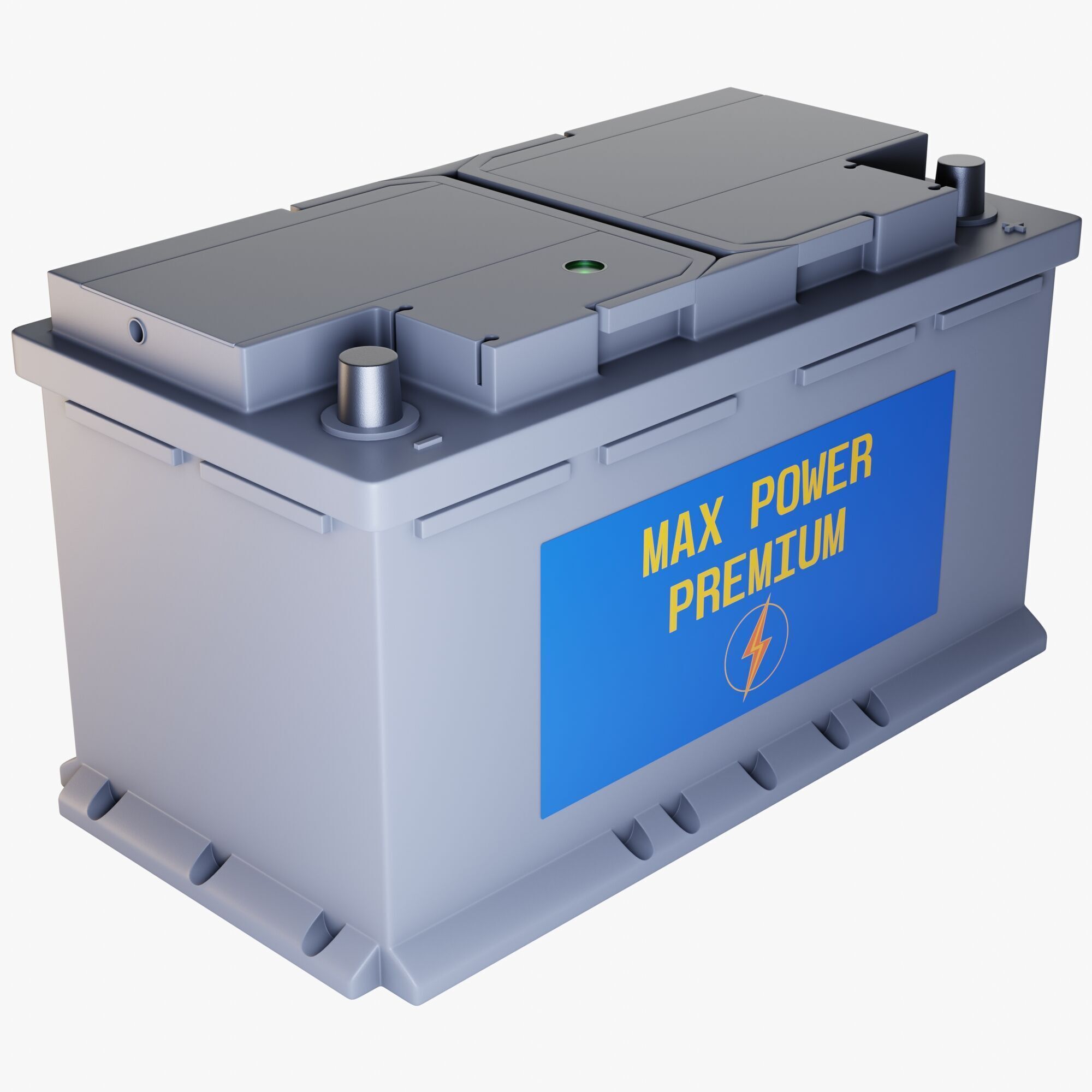 Car Battery 3D model_2