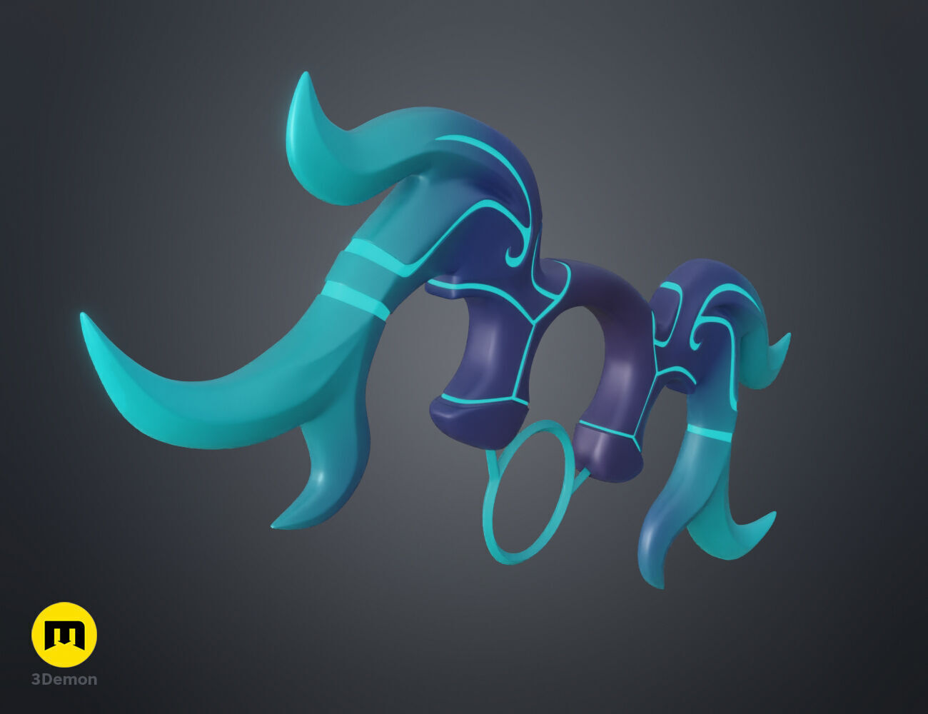 Kindred Bow - League of Legends 3D print model_2