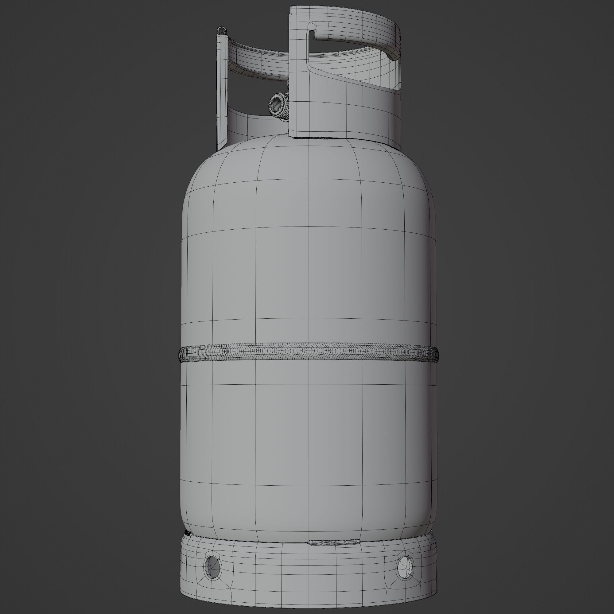 Gas Cylinder Propan 3D model_14