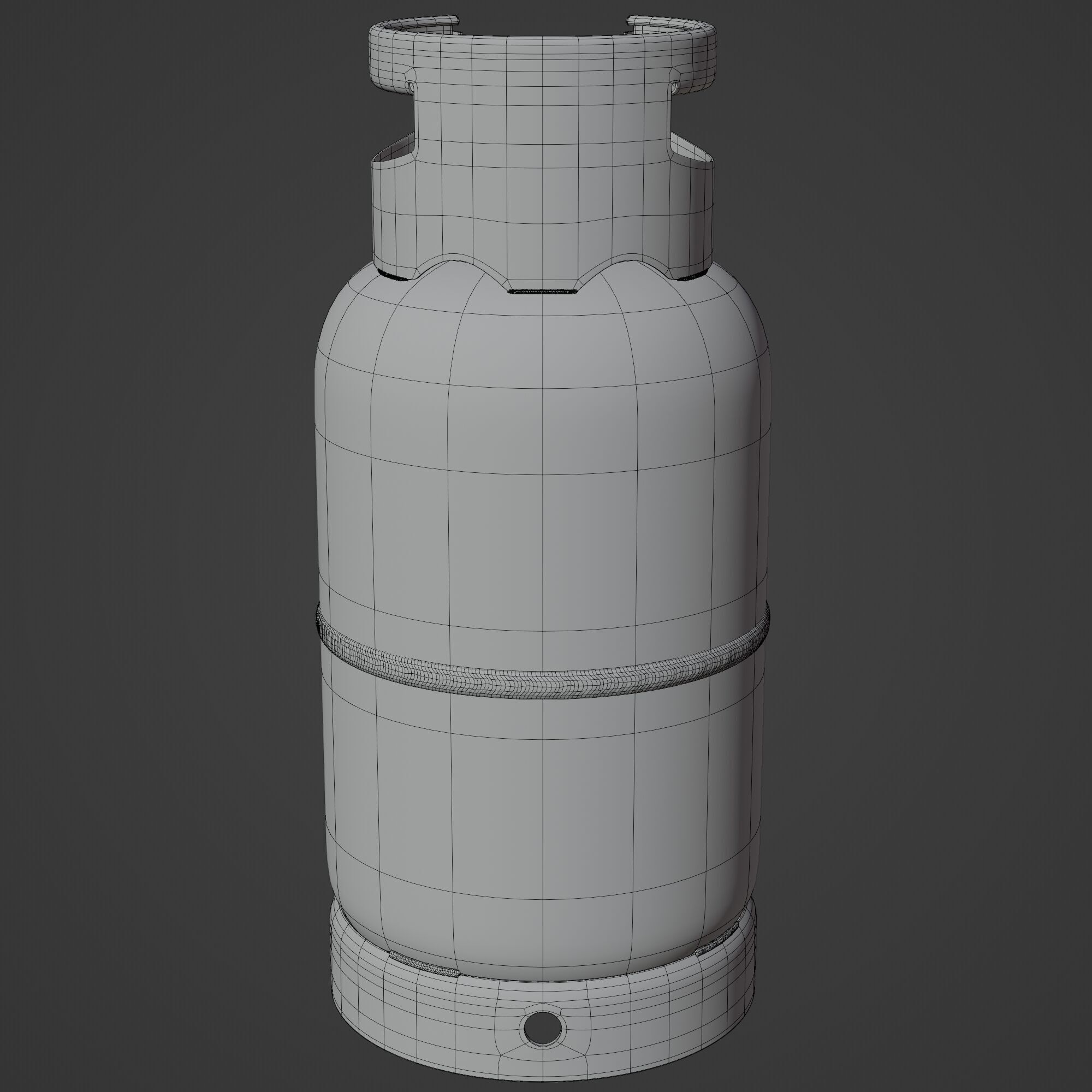 Gas Cylinder Propan 3D model_11