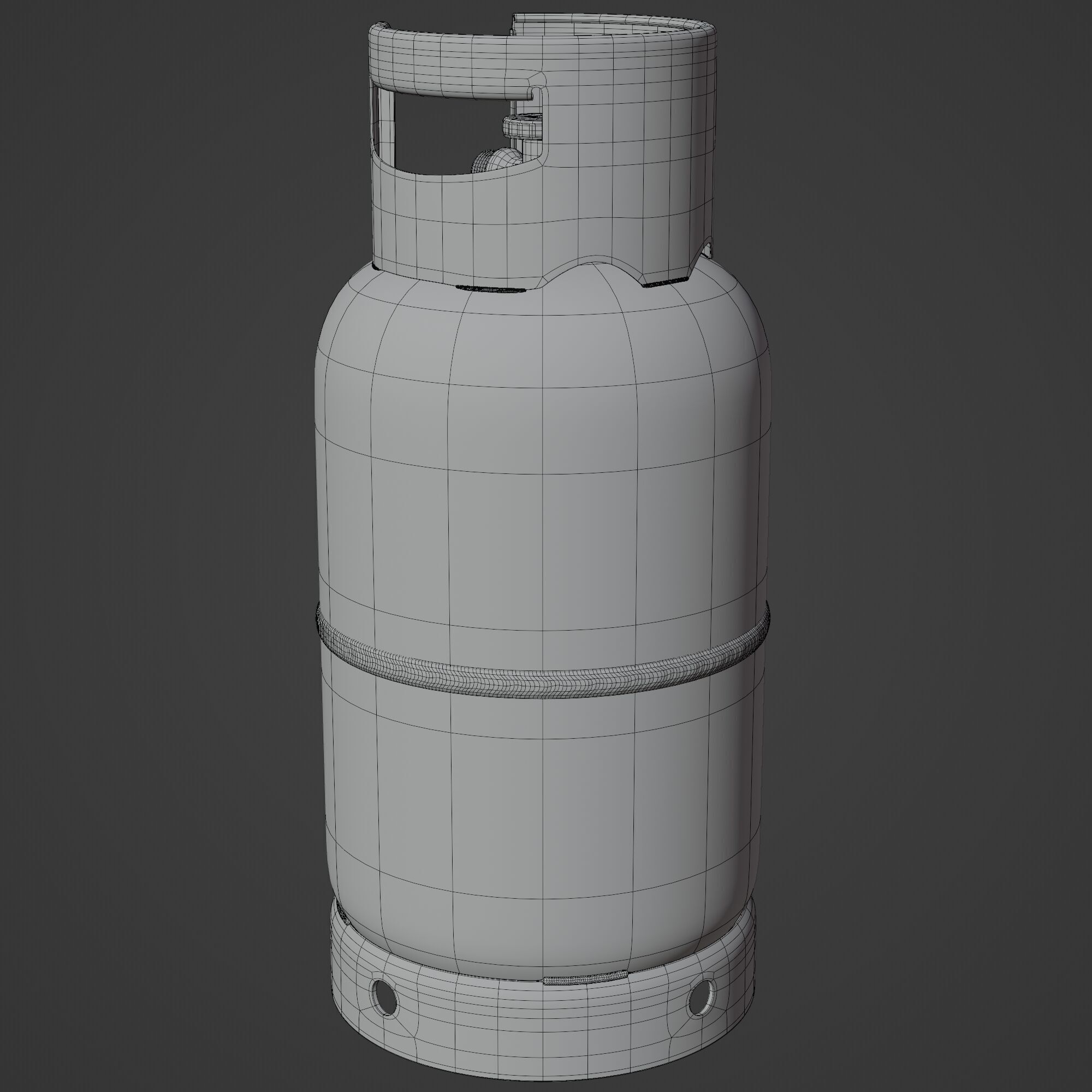 Gas Cylinder Propan 3D model_12