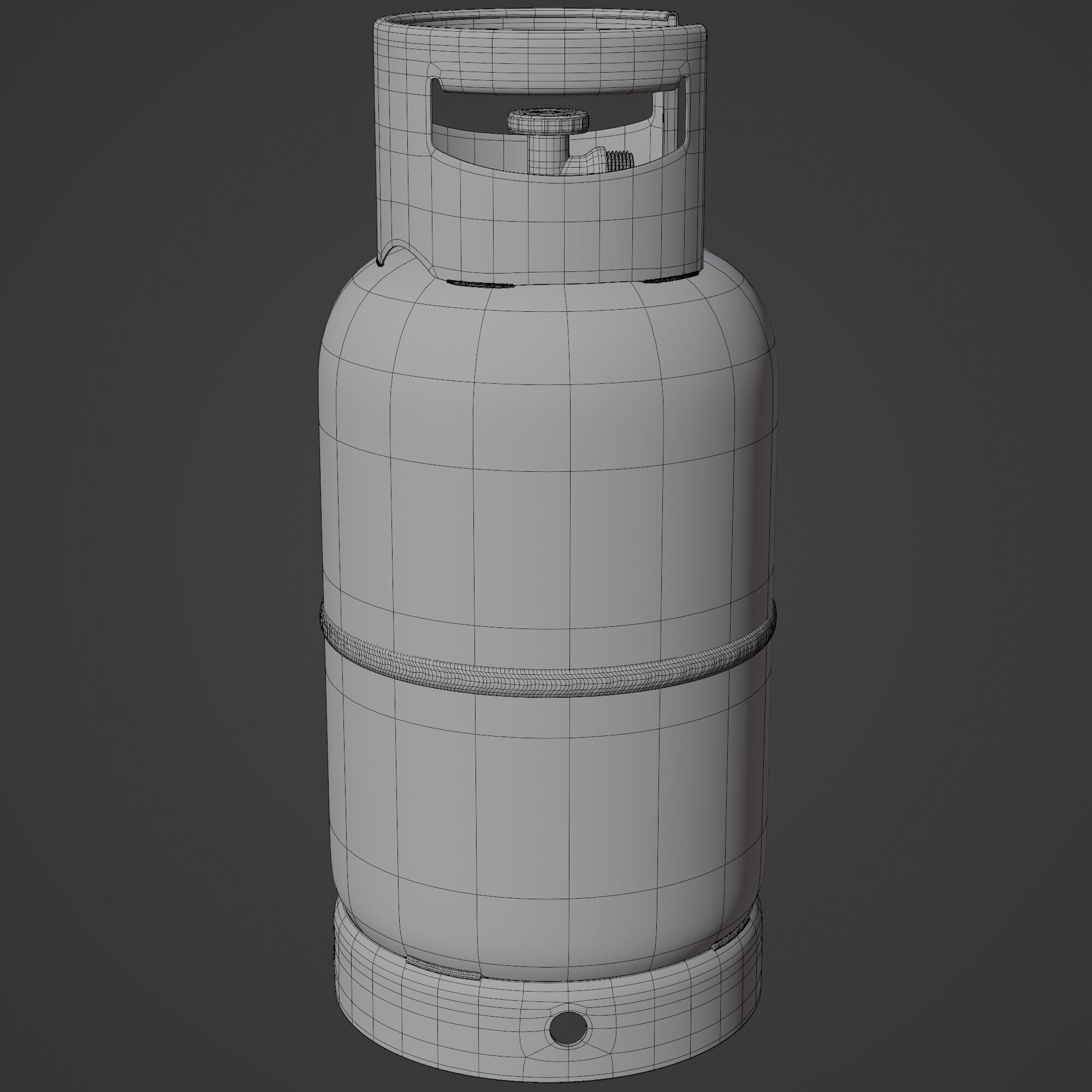 Gas Cylinder Propan 3D model_9