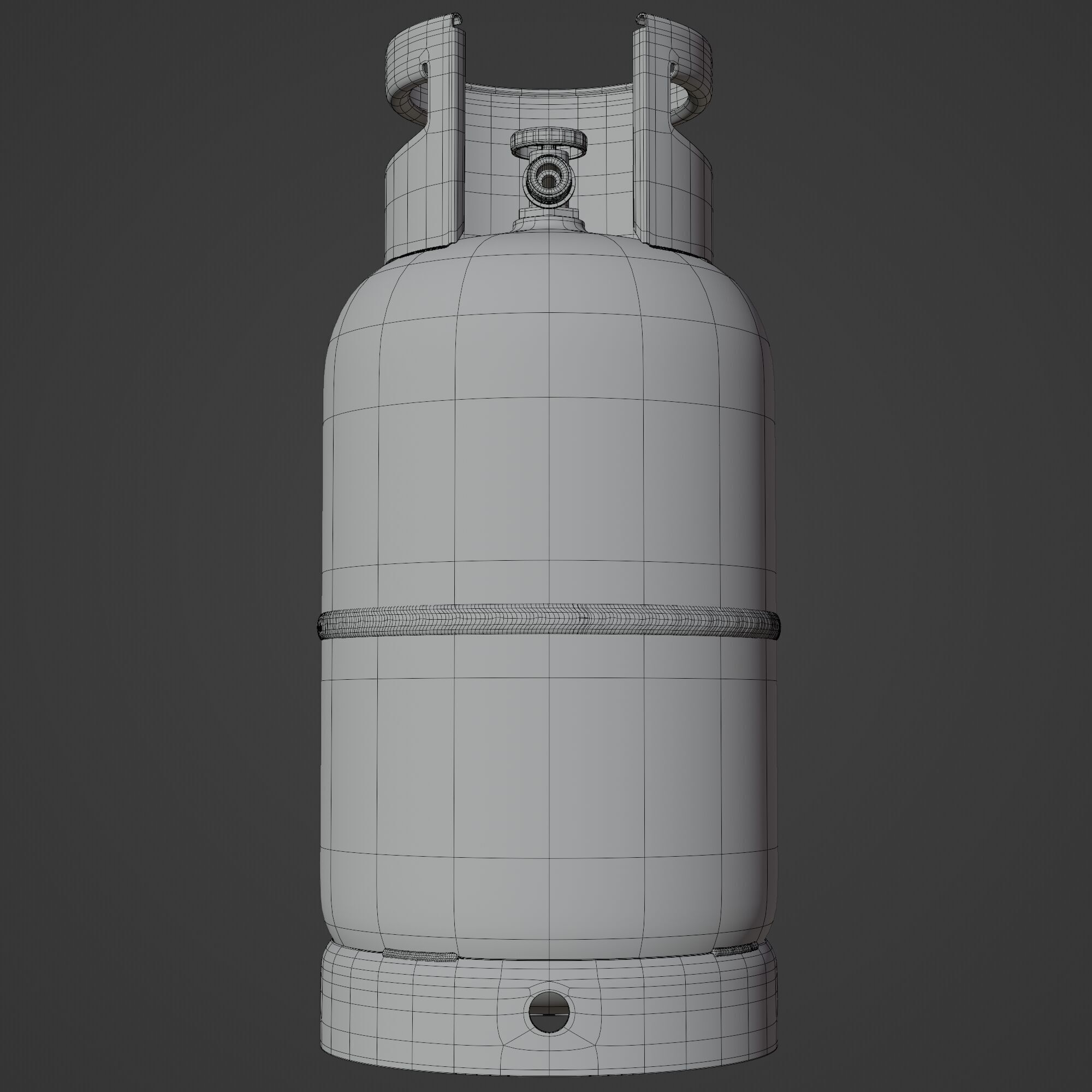 Gas Cylinder Propan 3D model_15