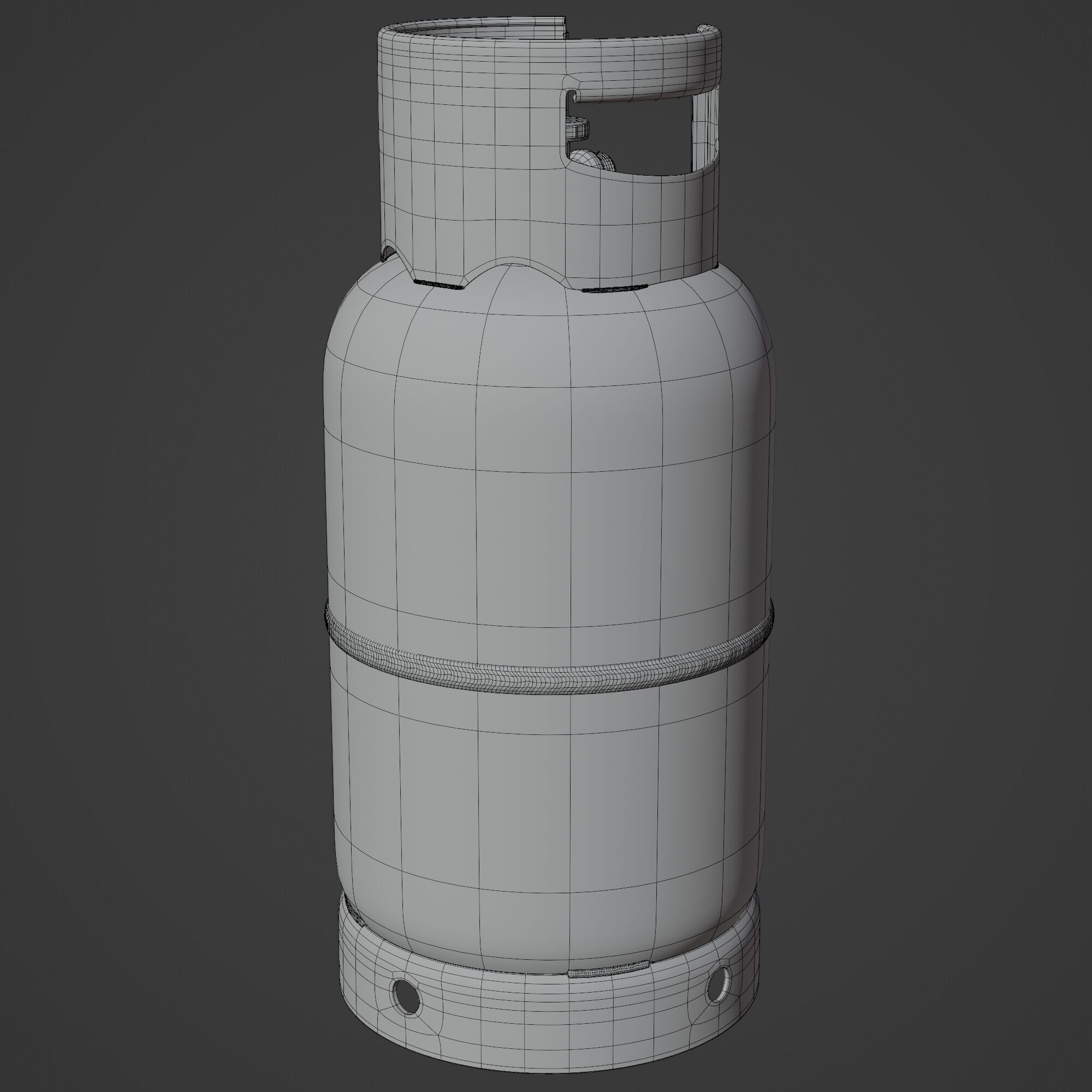 Gas Cylinder Propan 3D model_10