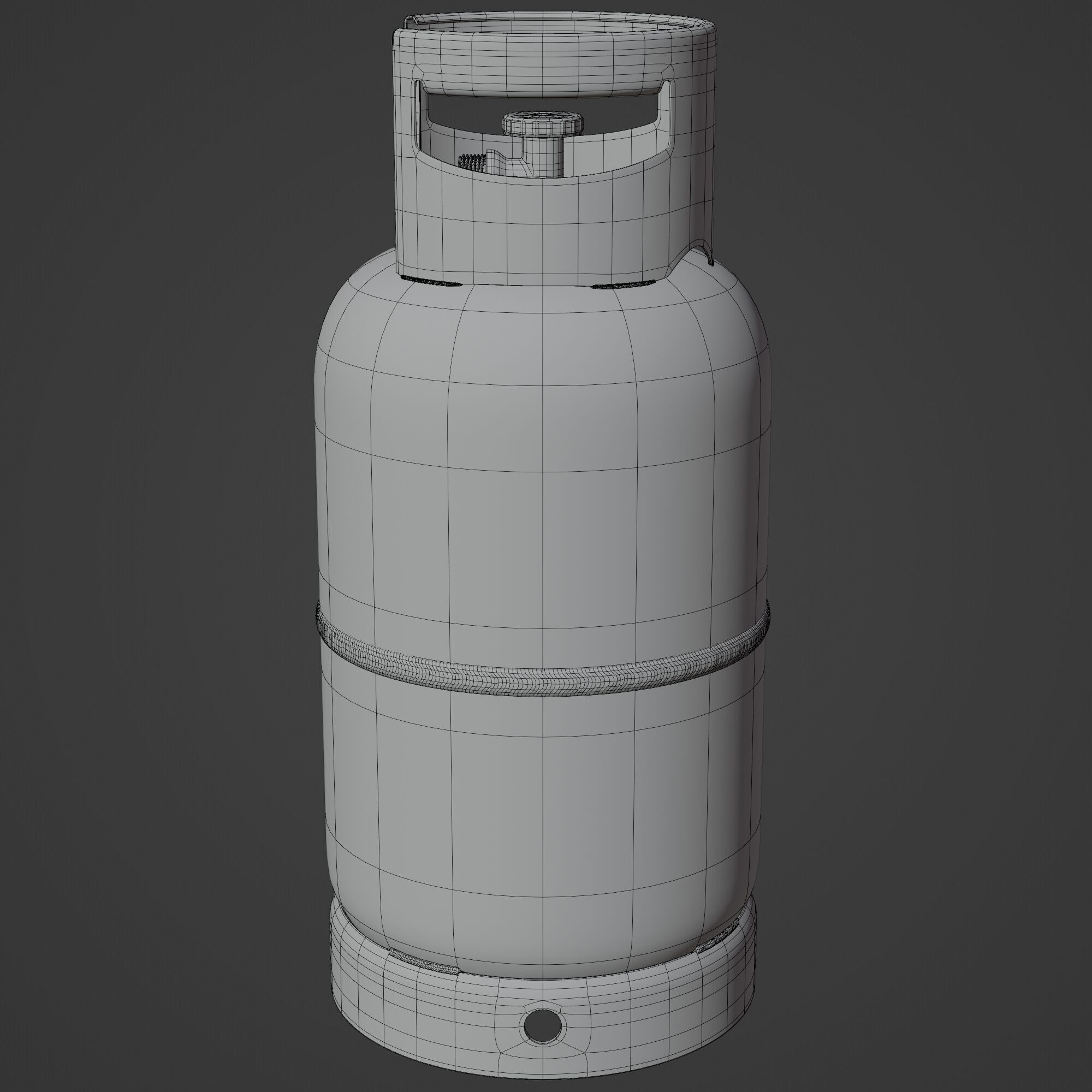 Gas Cylinder Propan 3D model_13