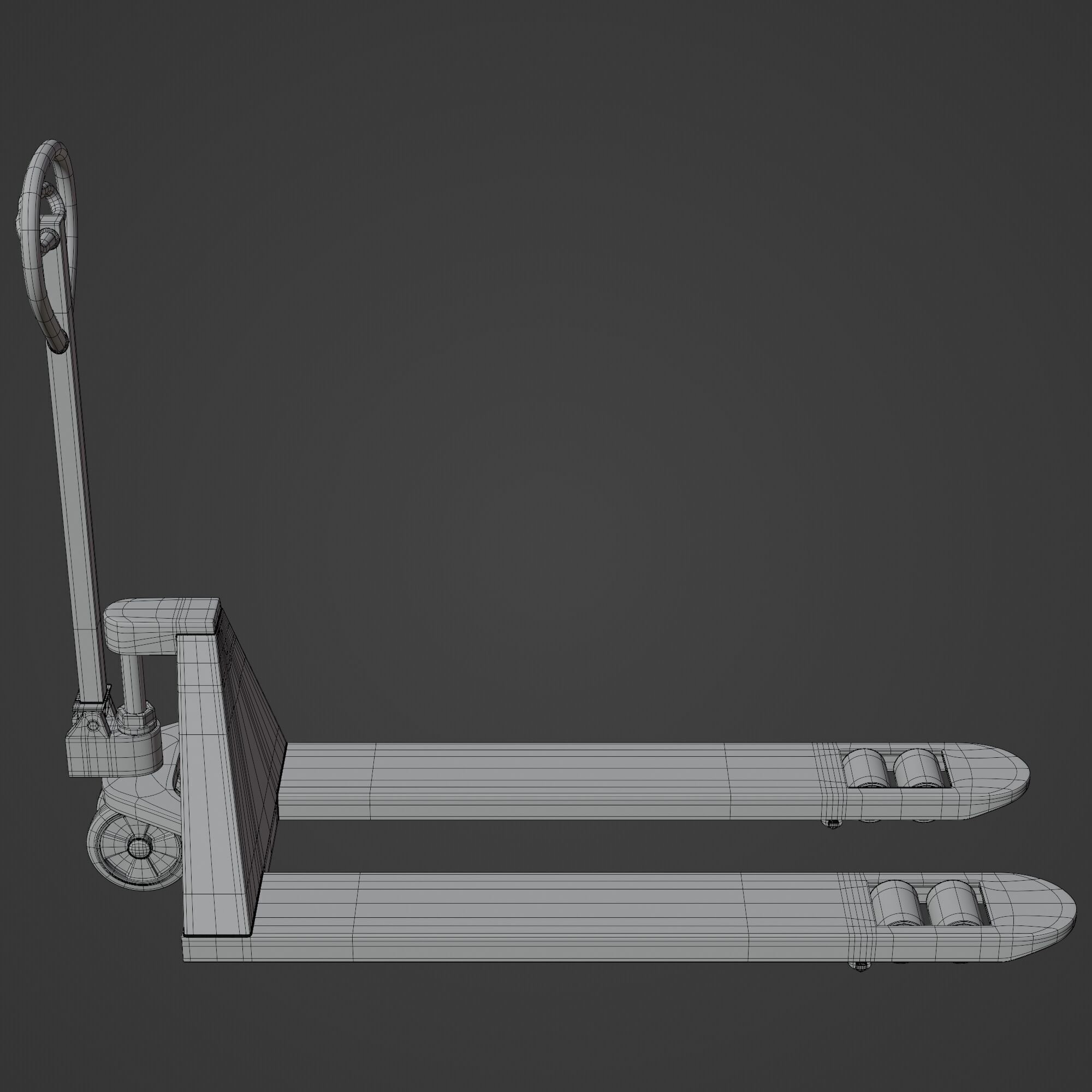 Manual Forklift 3D model_13