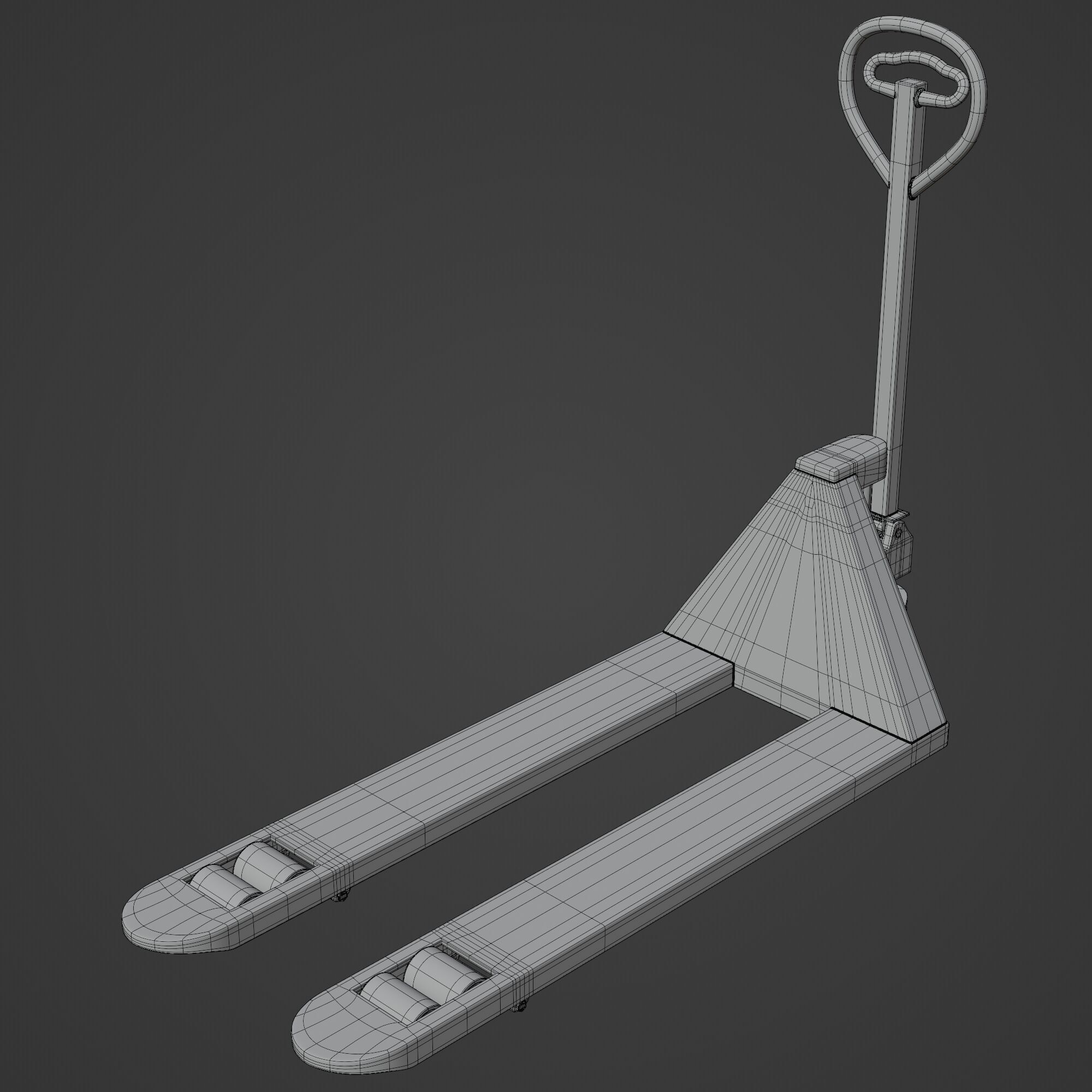 Manual Forklift 3D model_10