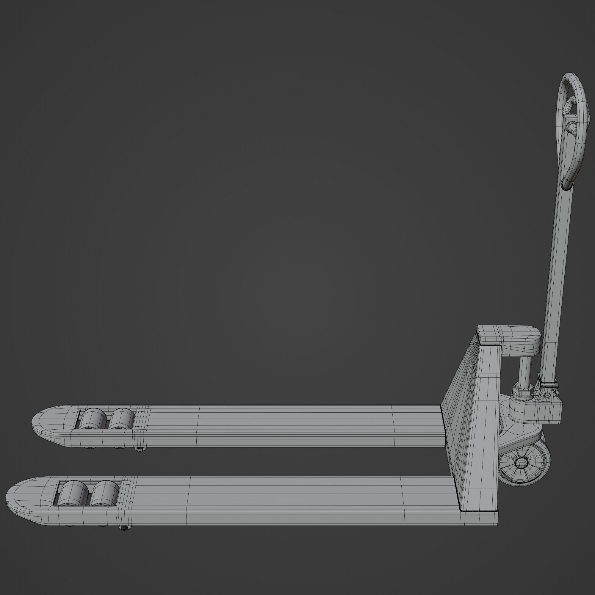 Manual Forklift 3D model_9